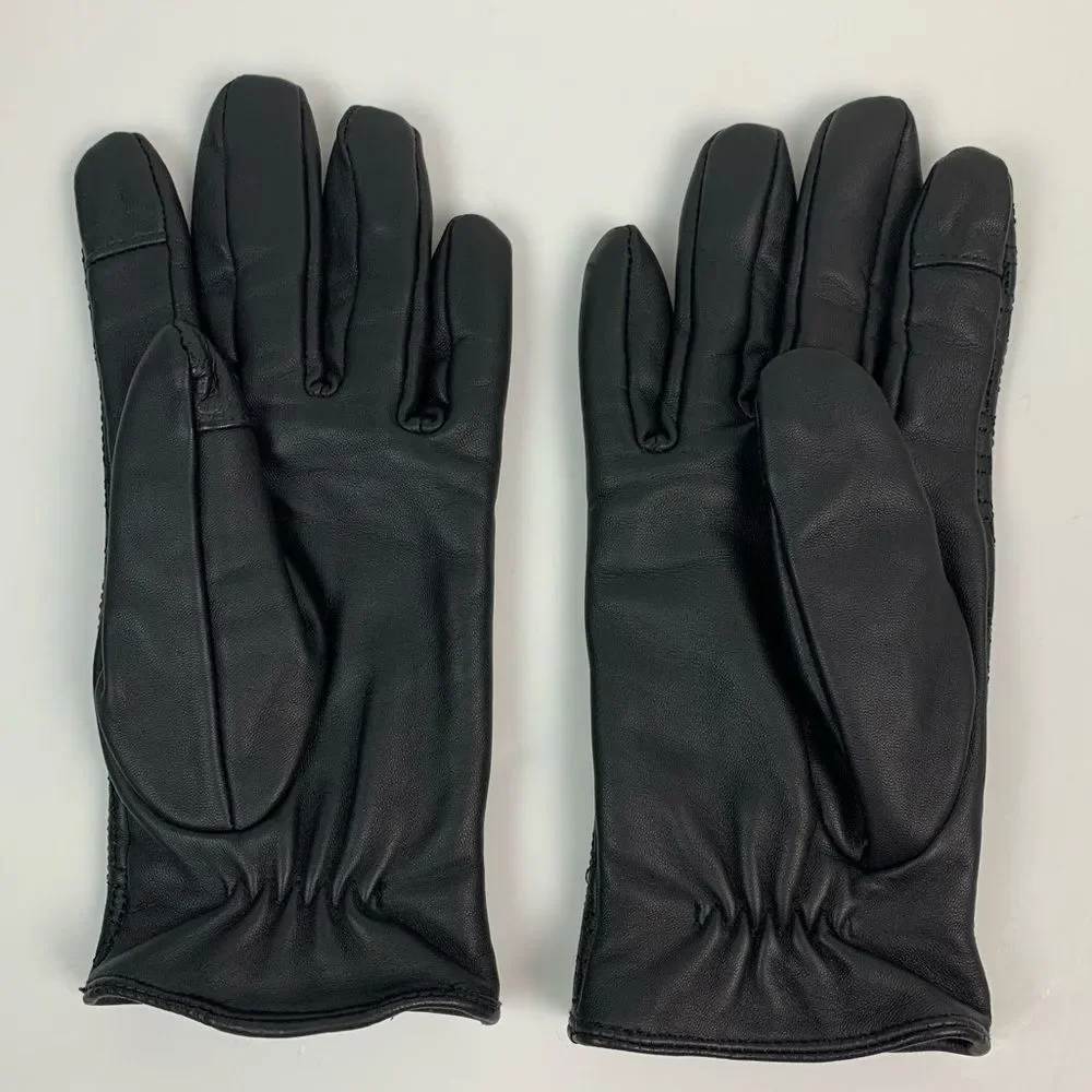 NWOT Harley-Davidson black leather embroidery gloves size xs motorcycle